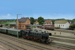Faszination Modellbau Internationale Leitmesse für Modellbahnen und Modellbau FN2023 Spur H0 WUeP Weschnitztal Ueberwaldbahn Projekt 02 uai