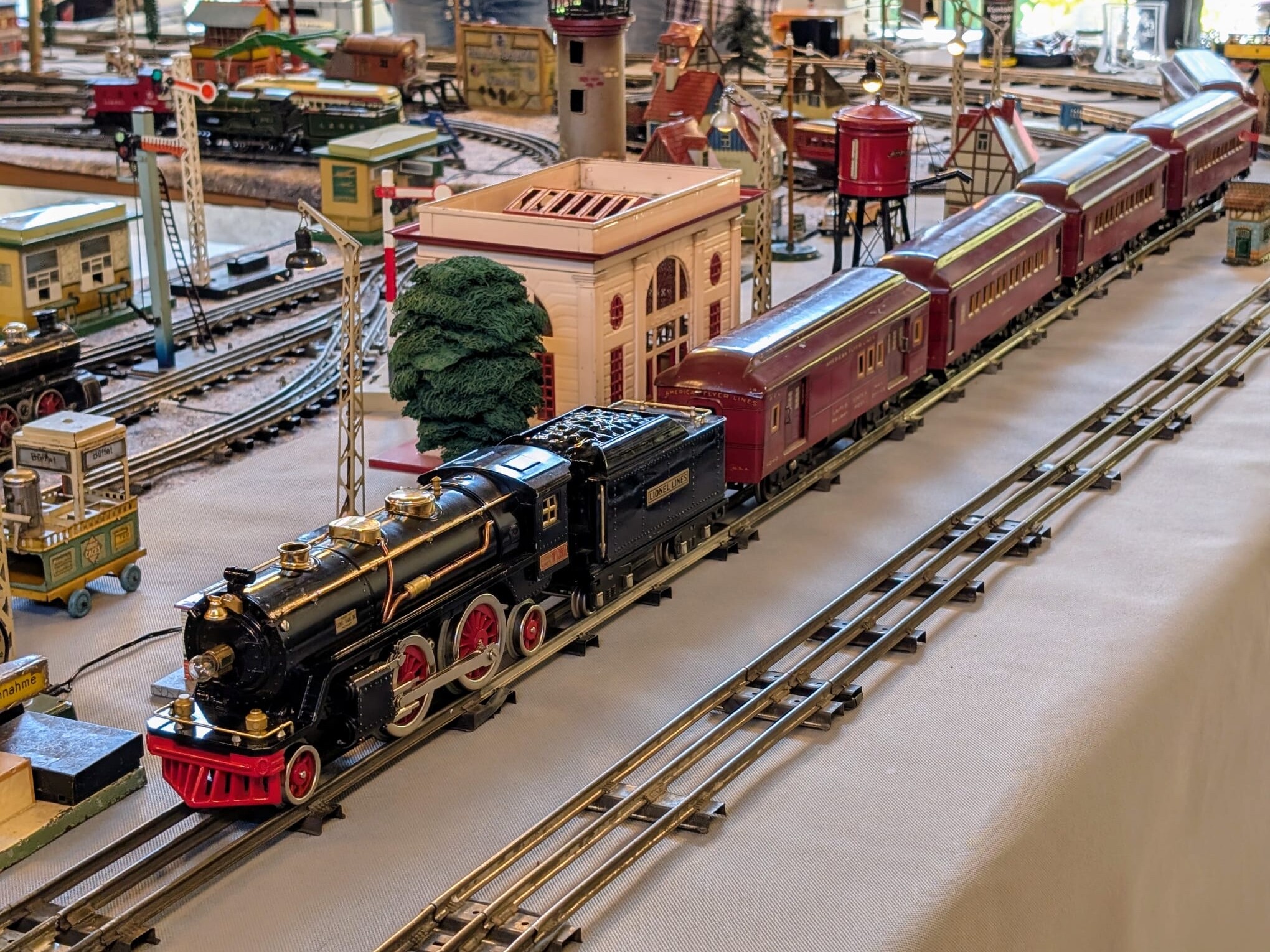 Faszination Modellbau Internationale Leitmesse für Modellbahnen und Modellbau FN2025 Spur 1 German Tinplate US Blecheisenbahn 02 uai