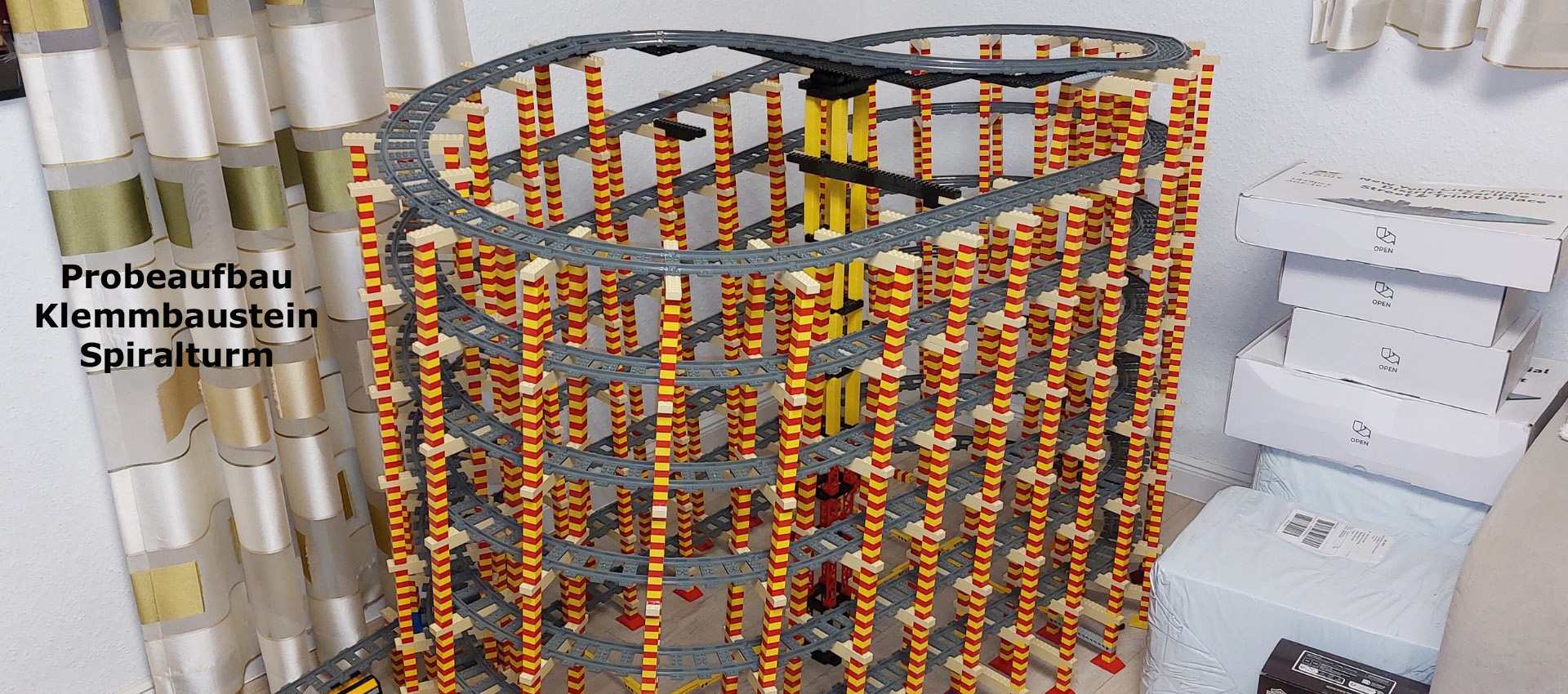 Faszination Modellbau Internationale Leitmesse für Modellbahnen und Modellbau Klemmbausteine Beitragsbild Spiralturm V01